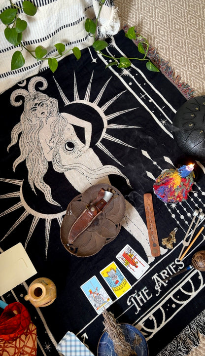 GEMINI: The Messenger | Woven Astrology Blanket