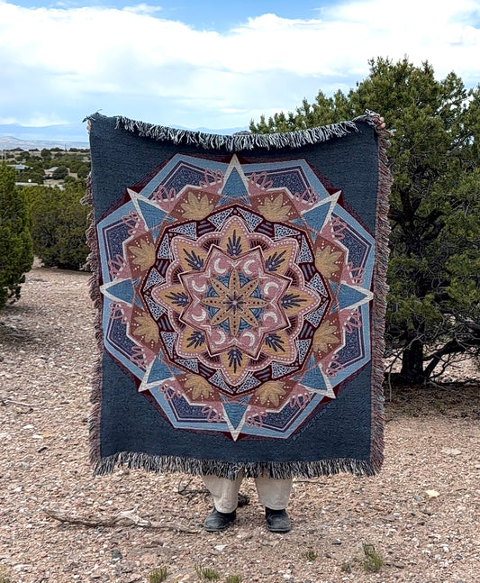 Star of the Desert | Woven Mandala Blanket