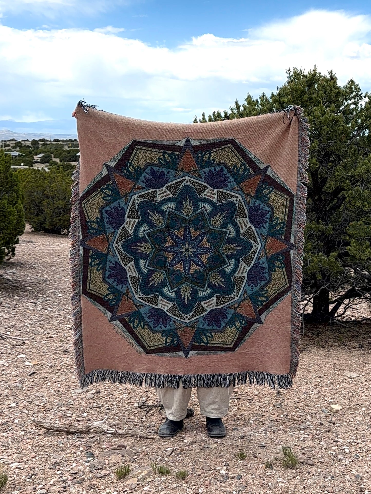 Star of the Desert | Woven Mandala Blanket