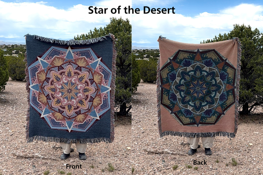Star of the Desert | Woven Mandala Blanket