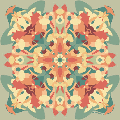 Original kaleidoscope pattern used on the blanket.
